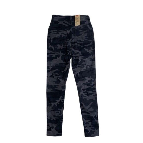 Levi's 721 Skinny Ankle Jeans‎ 26 Gray Camo Women's High-Rise Stretchy NEW - Picture 2 of 14